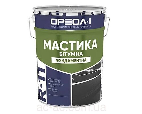 Мастика Ореол-1 битумная R-11 "Фундаментная" 12  кг