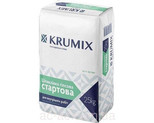 Штукатурка гипсовая Старт KRUMIX Start (25 кг)
