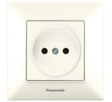 Розетка 1-на б/з  біл Arkedia Slim (Panasonic)