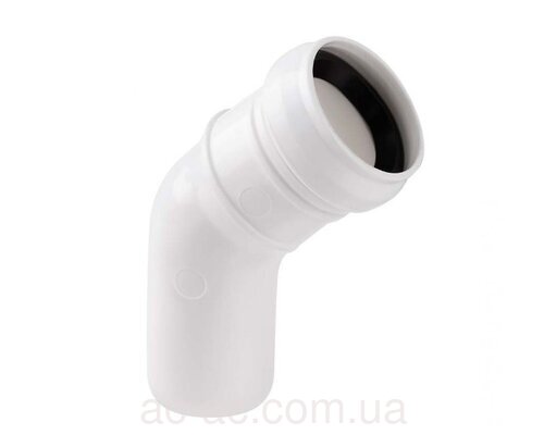 Коліно 32/45° (біле)