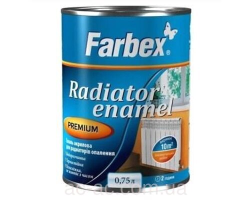 Эмаль акриловая для радиаторов Farbex белая 0,75л