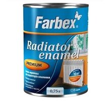 Эмаль акриловая для радиаторов Farbex белая 0,75л
