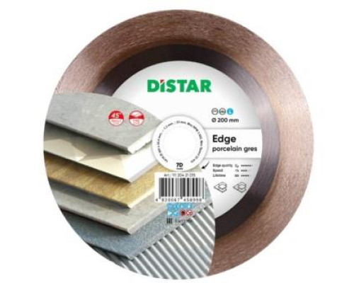 Круг алмазный отрезной Distar 1A1R 200x1,4/1/1,6x25x25,4 Edge (11120421015)