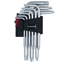 Набор ключей Г-образных TORX T10-50 9 ед. HAISSER (48114)