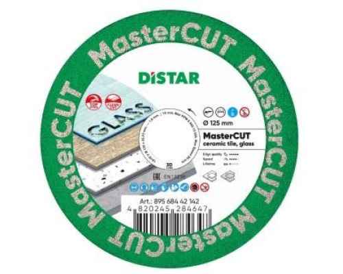 Круг алмазный отрезной Distar 1A1R V 125x1,6/1,0x15x22,23 MasterCUT (89568442142)