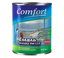 Эмаль Комфорт ПФ-115 вишневая 0,9 кг