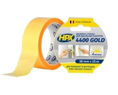 Лента малярная HPX4400 38мм х 25м золота FP3825