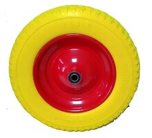 Колесо ПУ 4.00-8 d-20 (желтое/синее, подшипник)