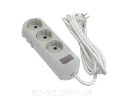 Подовжувач Neomax 3 гнізда з/з 3м з вимикачем NX503303