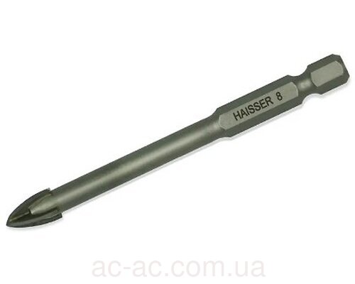 Свердло по склу та плитці CROSS HEAD - 08мм HAISSER (2713308)