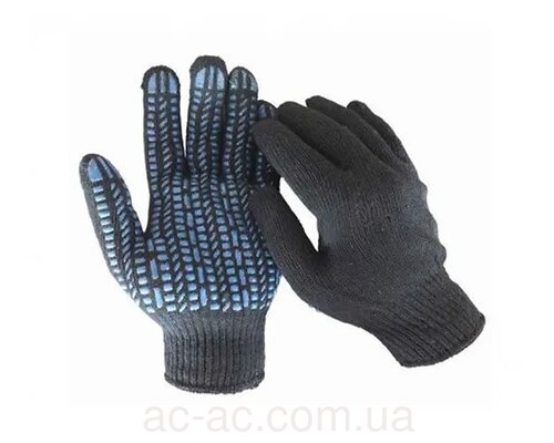 Рукавиці WERK трикотажні ХБ ПВХ р.10 (WE2122H)