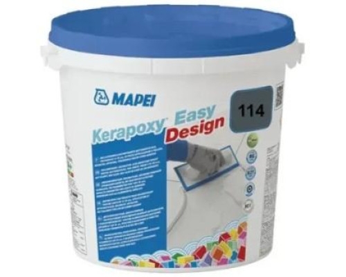 Эпоксидная затирка для швов Mapei Kerapoxy EASY DESIGN 3 кг №114 (антрацит)