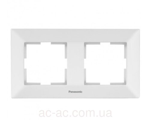 Рамка 2-на горизон біл Arkedia Slim (Panasonic)