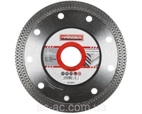 Диск алмазный EXTRA CERAMICS 125x1,4x22,23 HAISSER (4212611)