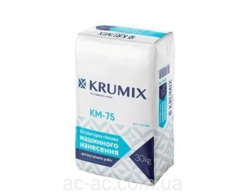 Штукатурка гипсовая KRUMIX КМ-75 (30кг)