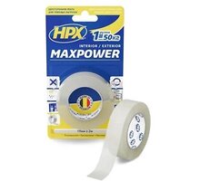 Стрічка двохстороння HPX MAXPOWER 19мм х 2м прозора HT1902