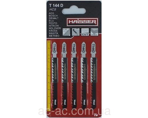 Пильное полотно T144D по древесине 75 мм (уп 5 шт) HAISSER (6111722)