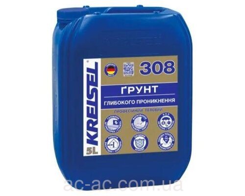 Грунт KREISEL 308 глибокого проникнення професійний гелевий (5кг)