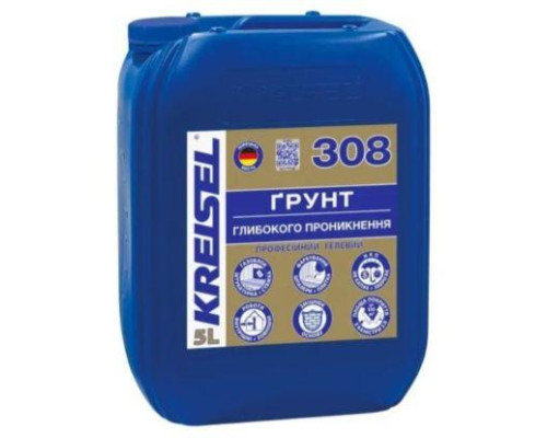 Грунт KREISEL 308 глибокого проникнення професійний гелевий (5кг)