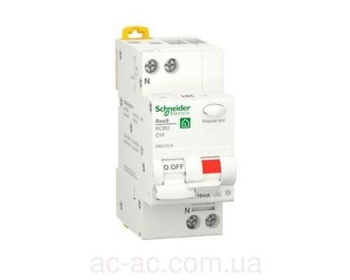 Диф.Автомат 16A 1Р+N C 30мA АС Schneider RESI9