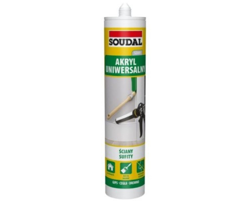 Герметик SOUDAL акриловый (серый) 280 мл.