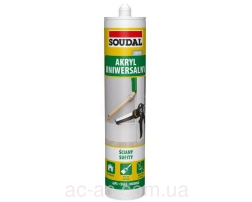 Герметик SOUDAL акрил (сірий) 280 мл.