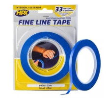 Лента малярная маскирующая HPX FINE LINE 6мм х 33м FL0633