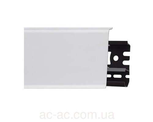 Плінтус ПВХ Arbiton INDO №40 білий мат (70мм*2,5м)