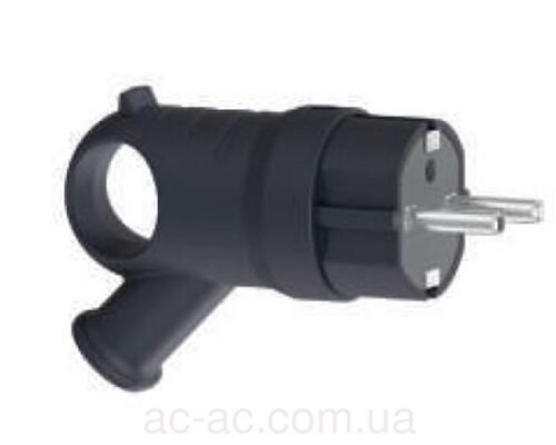 Вилка Neomax з кільцем з/з каучук чорна NX2002