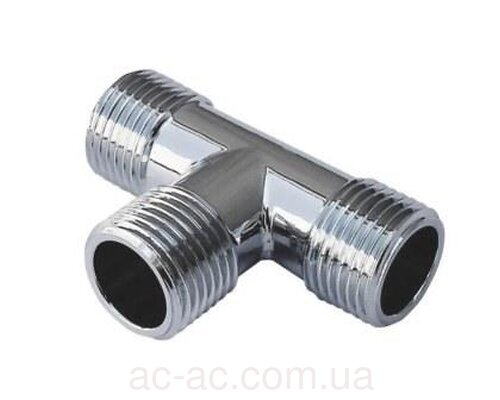 Тройник 1/2" ЗЗЗ никель (8202 N)
