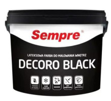 Краска латексная интерьерная SEMPRE DECORO Черная (5л) Польша