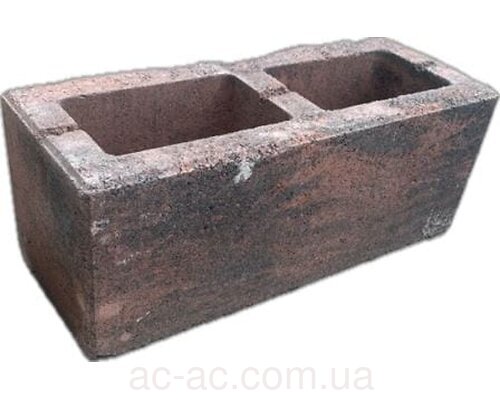 Шлакоблок Красно/Черный (поддон 60шт) Цвет 3