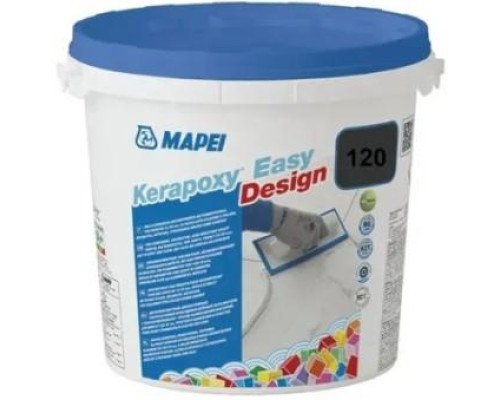 Эпоксидная затирка для швов Mapei Kerapoxy EASY DESIGN 3 кг №120 (чорный)