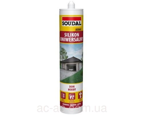 Герметик SOUDAL силiкон унiв. (бежевий) 280 мл.