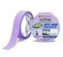 Лента малярная деликатная HPX4800 25мм х 25м пурпурная SR2525