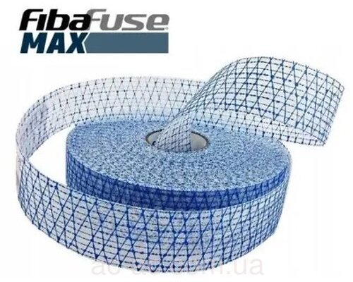 Стрічка FibaFuse Max армована для швів гіпсокартону 76 м