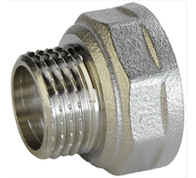 Муфта редукционная 3/4″ВР х 1/2″НР никель (433О)