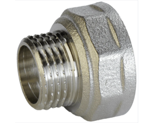 Муфта редукционная 3/4″ВР х 1/2″НР никель (433О)
