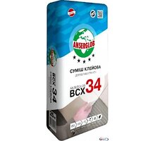 Клей для плитки BCX-34 керамогранит Ансерглоб (25кг)