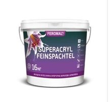 Шпаклевка готовая белоснежная FEROMAL 1 SUPERACRYL 16 кг