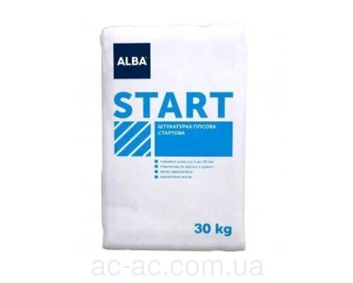 Штукатурка АЛЬБА стартовая (30 кг)