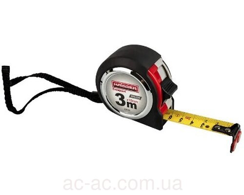 Рулетка 3мx19мм магніт 2 стопа HAISSER Compact (22013)