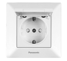 Розетка 1-на з/з і кришка біл Arkedia Slim (Panasonic)