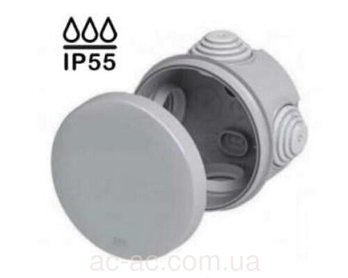 Розпод. коробка Neomax 80х45мм КРУГ зовнішня NX1043