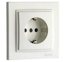 Розетка 1-а з/з  біл. DESPINA Mono Electric