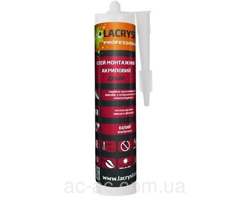 Клей Lacrysil акриловый "Декор" 440г. (белый)