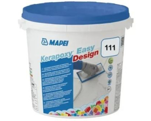 Эпоксидная затирка для швов Mapei Kerapoxy EASY DESIGN 3 кг №111 (серебряный серый)