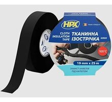 Стрічка тканинна ізоляційна HPX 19мм х 25м чорна LI1925