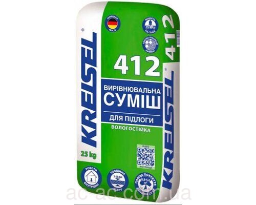 Самовирівнювальна суміш 2-40мм 15МПа KREISEL (Крайзель) 412 (25кг)