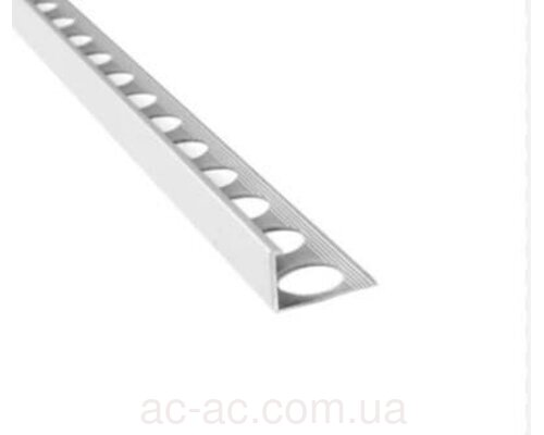 Уголок для плитки АП-10 серебро (2,7м)